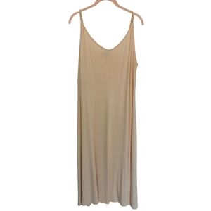 Torrid Lightweight Cami Midi Dress in Pale Peachy Beige - Sz 1/1X